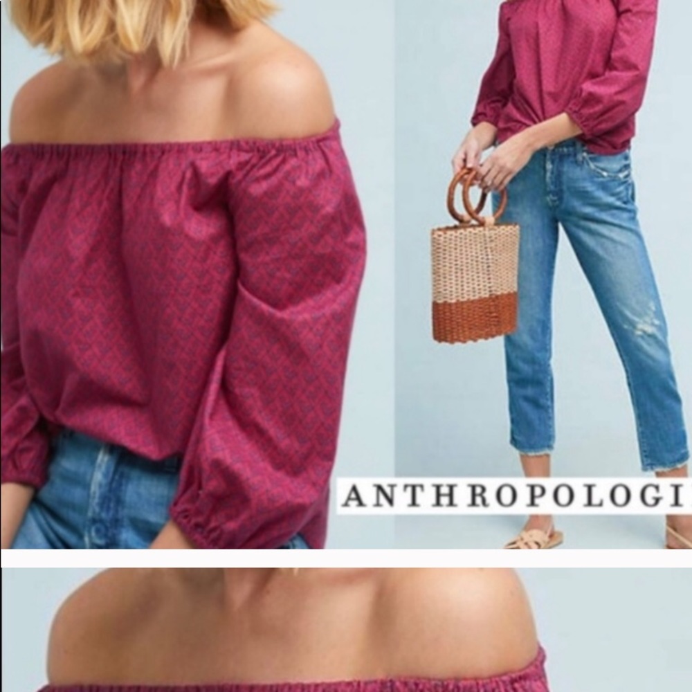 NWT Anthropologie off shoulder top